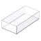 Plateau de rangement transparent et empilable de 20,3 cm x 10,1 cm d’Ordonnez simplement